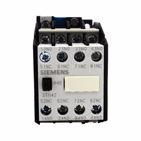 西门子 辅助接触器,DINEN50011,6NO+2NC,螺栓型端子连接DC操作24VDC；3TH42620BB4