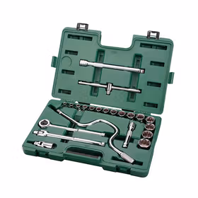 世达 22件12.5mm系列英制十二角套筒组件；09088