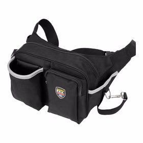 法斯特（FASITE）工具腰包加厚耐磨多功能电工维修帆布工具袋水电安装小腰挂包黑色