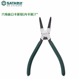 世达 穴用曲口卡簧钳(内卡簧)7迹?5546（电商款）