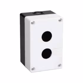 德力西电气 按钮开关；LAY5s-HZ 2孔白面盖(按钮盒)