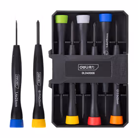 得力 钟表批彩虹柄   6件套；DL240006