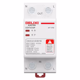 德力西电气 过欠压保护器；DZ47sGQR 1P+N 50A 下进上出