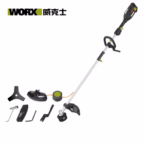 威克士20V伸缩款无刷割草机WD184.9(裸机)充电打草除草机