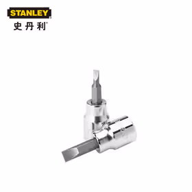 史丹利 6.3mm(1/4")系列32mm一字旋具套筒6.5mm；86-744
