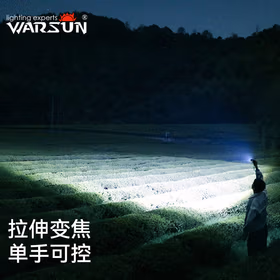 Warsun沃尔森 X50 T6强光变焦手电筒迷你可充电远射超亮探照灯LED