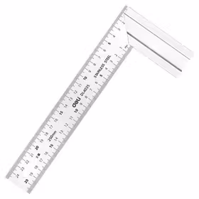 得力 钢角尺铝型材宽座   250mm；DL4035