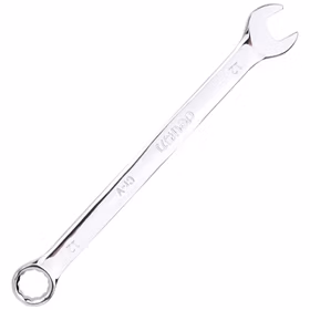 得力 镜面两用扳手铬钒钢   12mm；DL33112