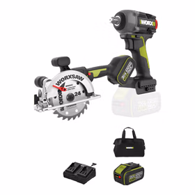 威克士20V无刷电圆锯WU535X.2(6.0双电)电动扳手风炮WU289.9工具套装