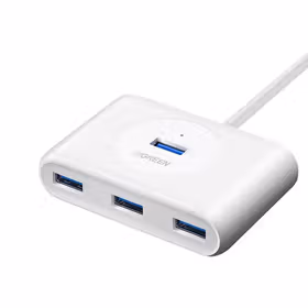 绿联(UGREEN) USB3.0 4口分线器 多功能适配器 micro usb 白色 1.5米；30217