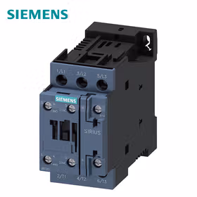 西门子 功率接触器,32A,15kW,1NO+1NC,50-60HzAC/DC21-28VAC/DC,3极,尺寸S0螺栓型端子连接；3RT20271NB30