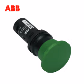ABB 按钮指示装置,蘑菇型按钮 - 不带灯型,绿色；CPM3-10G-11