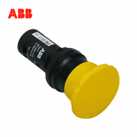 ABB 按钮指示装置,蘑菇型按钮 - 不带灯型,黄色；CPM3-10Y-11