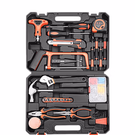 绿林（GREENER）家用工具箱套装 五金手动家庭电工木工电讯维修工具套装豪华版