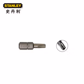 史丹利 6.3MM系列中孔花形旋具头TT30X25mm(X10),10个/盒；63-069T