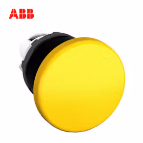 ABB MPM1系列蘑菇型按钮操作头部（不带灯型）,黄色；MPM1-10Y