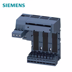 西门子 左侧供电装置主电路接口：输入：螺栓,输出馈路：弹簧3个插槽用于紧凑型馈线单元连接端子最大值25mm2/35mm2；3RA68128AC