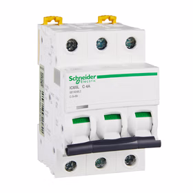施耐德电气 小型断路器；iC65L 3P C4A