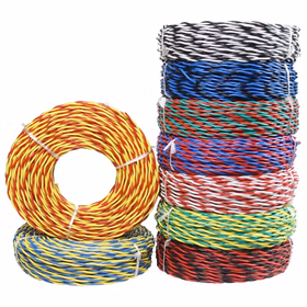 起帆 RVS阻燃B级双绞线；ZB-RVS-300/300V-2X4  黑色+白色；100米/卷