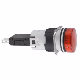 施耐德电气 圆形红色(LED12～24V) 16mm指示灯；XB6AV4BB
