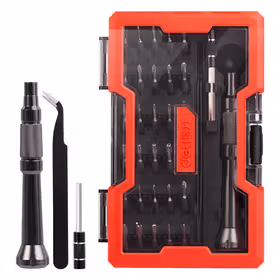 得力 精密螺丝刀金属杆S2批头   33件套；DL1033G