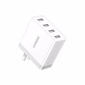 绿联UGREEN 多口充电器 20379 单口2.4A 四口 USB可折叠