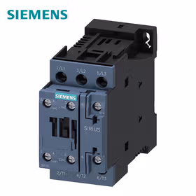 西门子 功率接触器,25A,11kW,1NO+1NC,48VDC,3极,尺寸S0螺栓型端子连接；3RT20261BW40