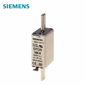 西门子 SITOR熔断片,含测量触点,NH0,输入：63A,aR,UnAC：1000V,Un直流：440V,前端标示警报器；3NE NH0 63A 1000V AC aR