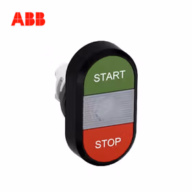 ABB 双头按钮操作头部,绿-透明-红色；MPD4-11C