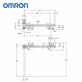 欧姆龙 光电传感器附件,安装支架；E39-L93XY