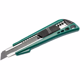 世达 塑柄推钮美工刀8节18x100MM；93422A