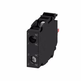 西门子 触点模块带2个开关元件,2NC,镀金的触点,螺栓型端子连接用于前面板安装；3SU14001AA101PA0