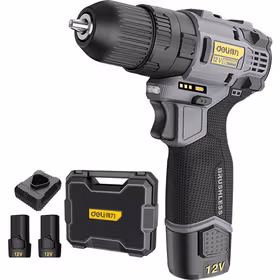 得力 家装级 12V 28N.m 无刷锂电冲击钻(灰)；DL-CZ12-S1D1(两电一充)