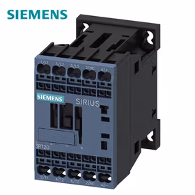 西门子 功率接触器,7A,3kW,1NC,12VDC,集成有瞬态抑制二极管,3极,尺寸S00,笼卡式连接；3RT20152KA42