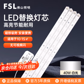 佛山照明（FSL）LED灯条灯盘改造灯芯替换H灯管大厅灯内装式长条光源模组一拖四 40W白光（6500K）