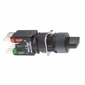 施耐德电气 圆形2 位NO/NC 16 mm 选择开关；XB6AD225B