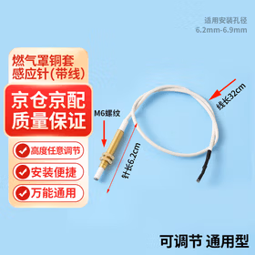 银驰 铜套通用燃气灶点火针脉冲点火器炉打火针煤点火感应针 万能感应针（约长40厘米）