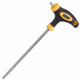 得力 球头T型内六角铬钒钢   5mm；DL2274