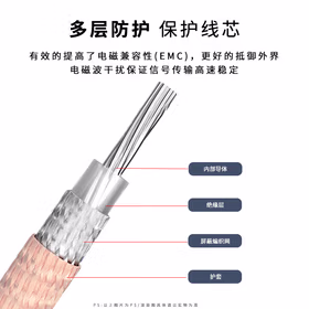 福为胜（FUWEISHENG) N型公头母头转接线 RG316天线延长线 RF同轴射频连接线50&Omega; N公转TNC公 2米