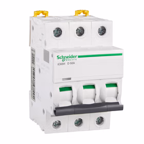施耐德电气 小型断路器；iC65H 3P D50A