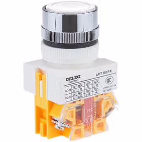 德力西电气 按钮开关；LAY7-01BN 白