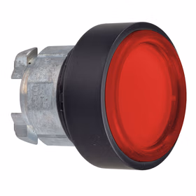 施耐德电气 复位按钮头(平头带透明膜),红色；ZB4BP4837