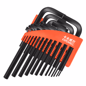 卡夫威尔平头内六角扳手套装25件套公英制中长 自行车扳手螺丝刀 KH3588