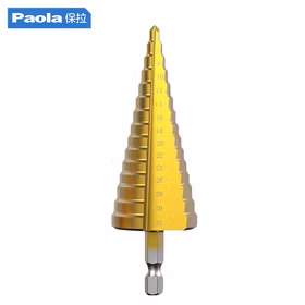 保拉(Paola) 宝塔钻4-32mm 4241镀钛阶梯钻 多功能宝塔钻头金属铝合金开孔器铝材扩孔器直槽阶梯钻头8910