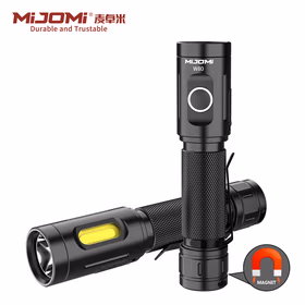麦卓米（MIJOMI）磁吸聚泛光双栖多功能充电手电筒 W80 强光照明 LED+COB手电工作灯