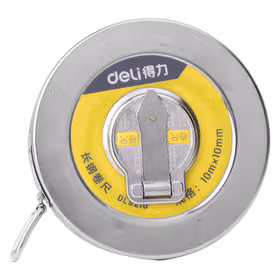 得力 长钢卷铁盒   10mx10mm；DL9210