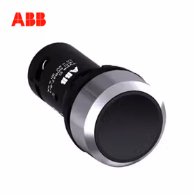 ABB CP1平头复位型按钮,黑色；CP1-10B-02