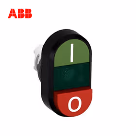 ABB 双头按钮操作头部,绿-绿-红色；MPD13-11G
