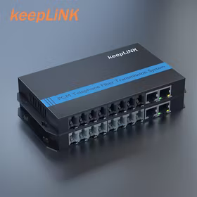 keepLINK KP-9000-8P2E 电话光端机百兆 8路电话+2路网络