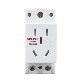 德力西电气 DZ47X 模数化五孔插座 单相两极10A 单相两极带接地10A；DZ47X510